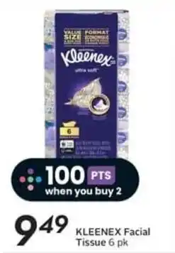 Safeway KLEENEX Facial Tissue 6 pk offer