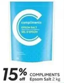 Safeway COMPLIMENTS Epsom Salt 2 kg offer