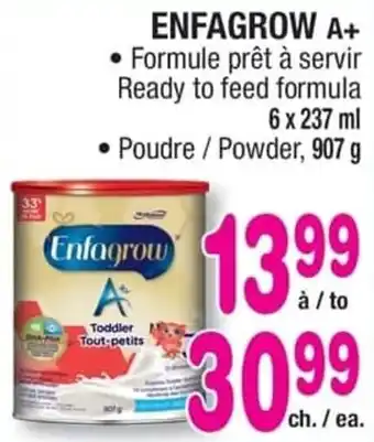 Jean Coutu ENFAGROW A+ Ready to feed formula 6 x 237 mL offer