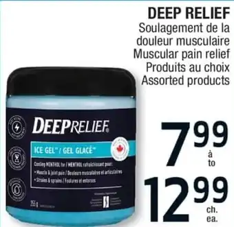 Jean Coutu DEEP RELIEFMuscular pain relief Assorted products offer