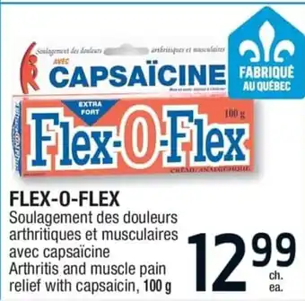 Jean Coutu FLEX-O-FLEX Arthritis and muscle pain relief with capsaicin, 100 g offer