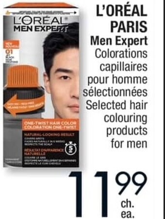 Jean Coutu L'ORÉAL PARIS Men Expert Selected hair colouring products for men offer