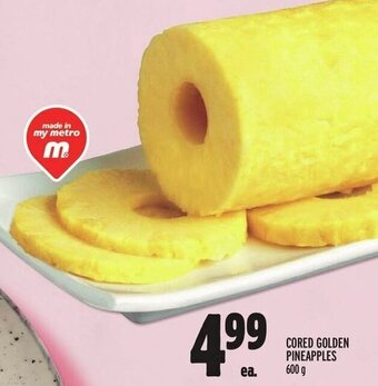 Metro CORED GOLDEN PINEAPPLES 600 g offer