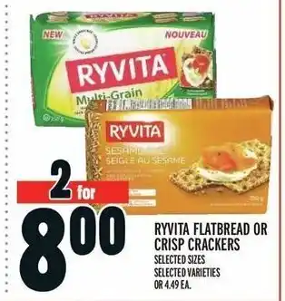 Metro RYVITA FLATBREAD offer