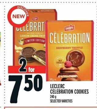 Metro LECLERC CELEBRATION COOKIES offer
