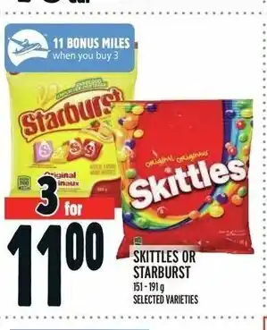 Metro SKITTLES 151-191g SELECTED VARIETIES offer
