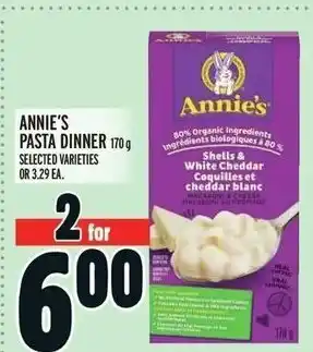Metro ANNIE'S PASTA DINNER 170 g SELECTED VARIETIES offer