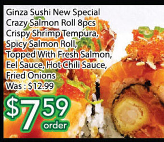 Ample Food Market Ginza Sushi New Special offer