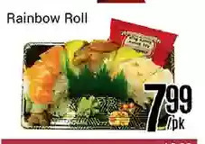 Nations Fresh Foods Rainbow roll offer