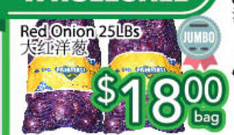 Ample Food Market Red Onion 25LBs offer