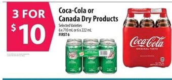 Co-op Coca-Cola or Canada Dry Products offer