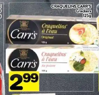 Supermarché PA Carr's crackers 125g offer