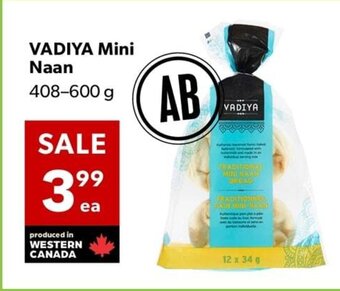 Co-op VADIYA Mini Naan 408-600 g offer