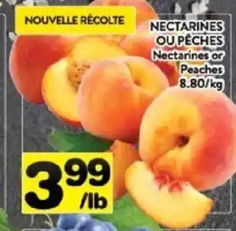 Supermarché PA Nectarines or Peaches /lb offer