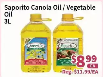 Blue Sky Supermarket Saporito canola oil / vegetable oil offer
