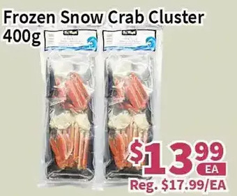 Blue Sky Supermarket Frozen snow crab cluster offer