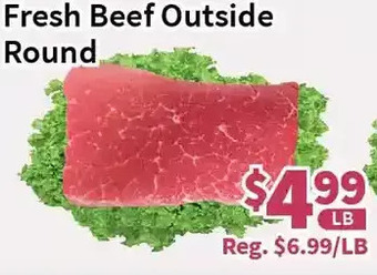 Blue Sky Supermarket Fresh beef outside round offer