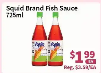Blue Sky Supermarket Squid brand fish sauce offer