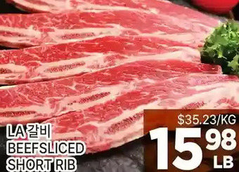 H-Mart Beef sliced short rib offer