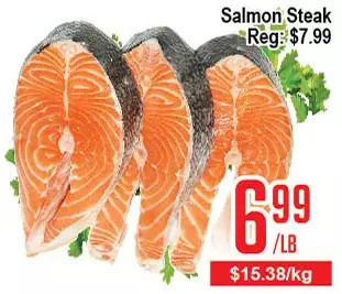Skyland Foodmart Salmon steak offer