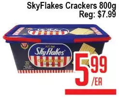 Skyland Foodmart Skyflakes crackers offer