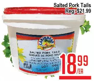 Skyland Foodmart Salted pork tails offer