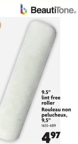 Home Hardware 9.5" lint free roller offer