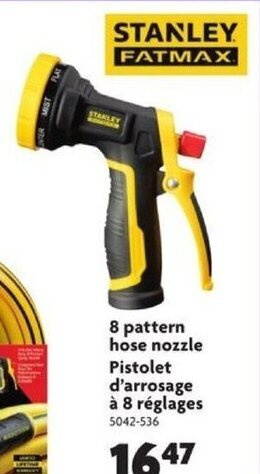 Home Hardware 8 pattern hose nozzle offer