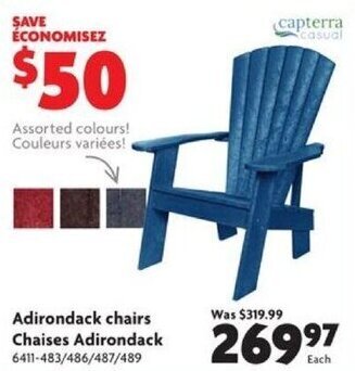 Home Hardware Adirondack chairs offer