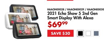 Canada Computers HAAON00028 / HAAON00029 2021 Echo Show 5 2nd Gen offer