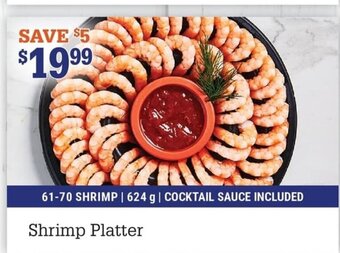 M & M Food Market Shrimp Platter offer
