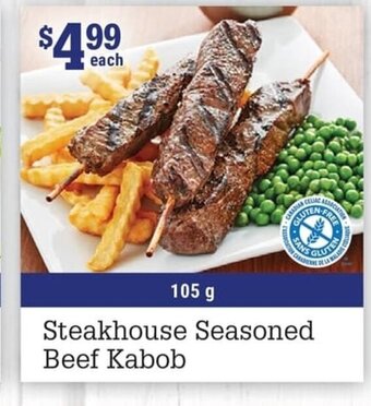 M & M Food Market Steakhouse Seasoned Beef Kabob offer