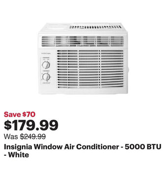 Best Buy Insignia Window Air Conditioner - 5000 BTU White offer