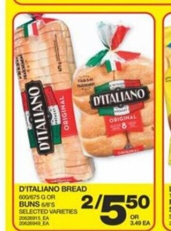 Extra Foods D'ITALIANO BREAD offer