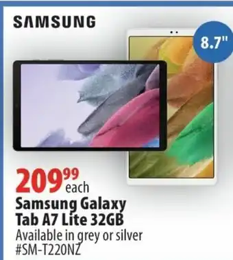 London Drugs Samsung Galaxy Tab A7 Lite 32GB #SM-T220NZ offer