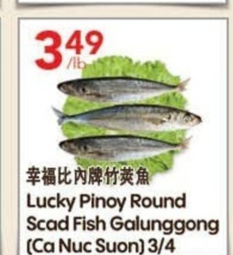 Lucky Supermarket Lucky Pinoy Round Scad Fish Galunggong (Ca Nuc Suon) 3/4 offer