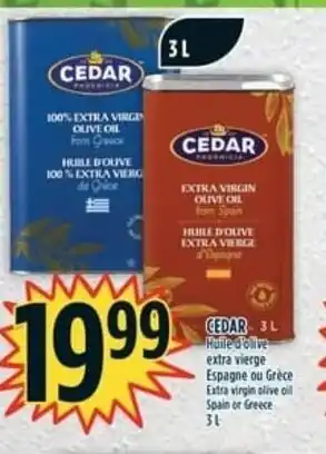 Marché Adonis CEDAR 3L Huile d'olive extra vierge Espagne ou Grèce 3L offer