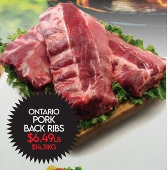 Fiesta Farms ONTARIO PORK BACK RIBS offer