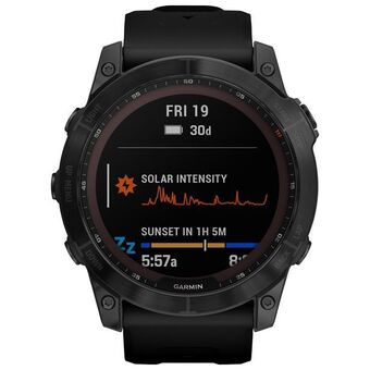 Best Buy Garmin fenix 7x sapphire solar 51mm smartwatch with heart rate monitor - black/titanium back offer