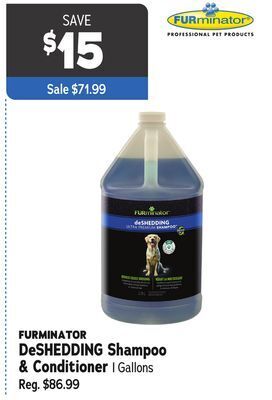 Ren’s Pets Depot Furminator deshedding shampoo & conditioner offer