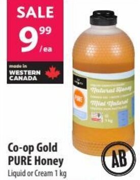 Co-Op Food Co-op Gold PURE Honey Liquid or Cream 1 kg offer
