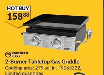 Princess Auto 2-burner tabletop gas griddle offer