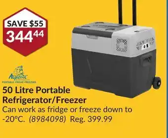 Princess Auto 50 litre portable refrigerator/freezer offer