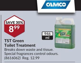 Princess Auto Tst green toilet treatment offer