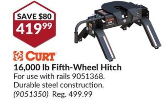 Princess Auto 16,000 lb fifth-wheel hitch offer