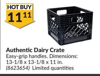 Princess Auto Authentic dairy crate offer