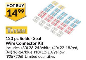 Princess Auto Solder seal wire connector kit offer