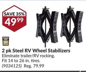 Princess Auto 2 pk steel rv wheel stabilizers offer