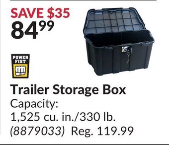 Princess Auto Trailer storage box offer