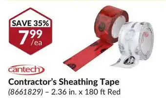 Princess Auto Contractor's sheathing tape offer